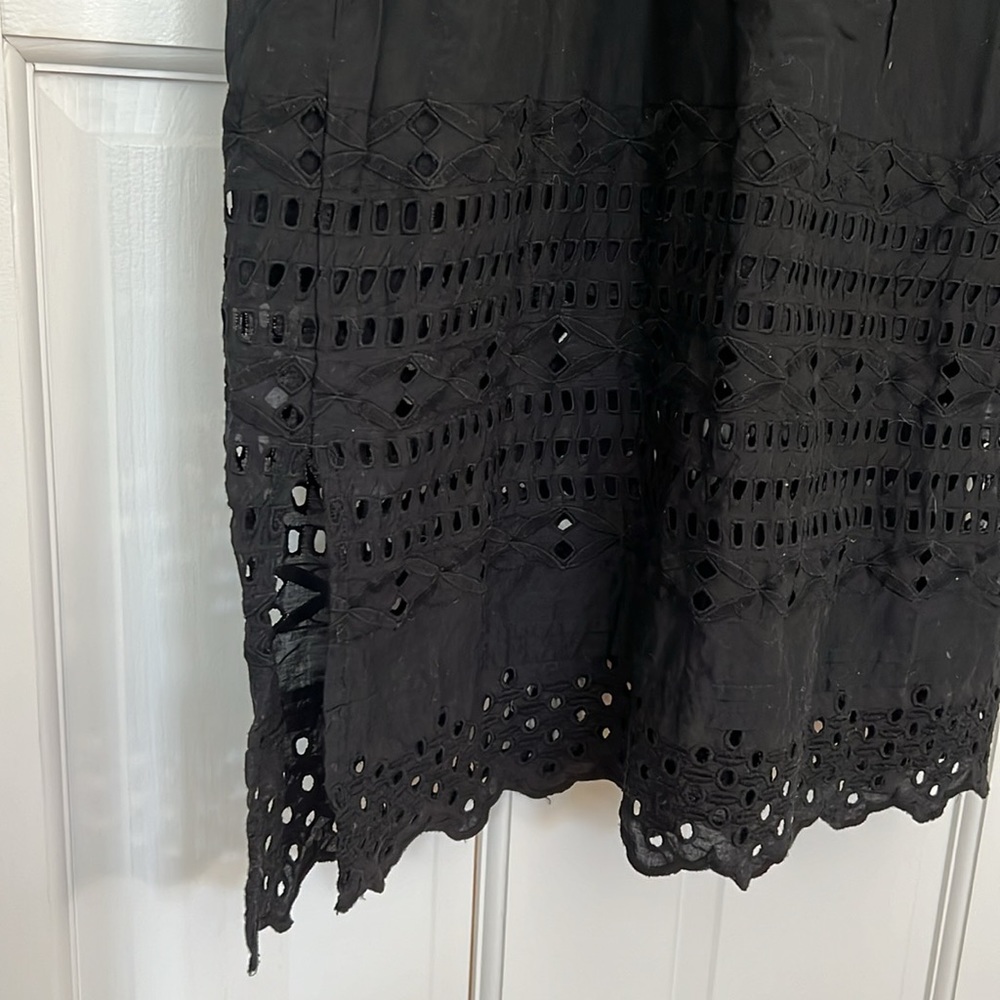 J.Crew Eyelet Dress - Black - Size 4 - VGUC - Picture 4 of 6